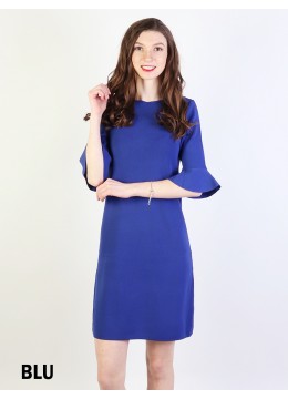 Classic High End Stretchy Bell Sleeved Knit Dress